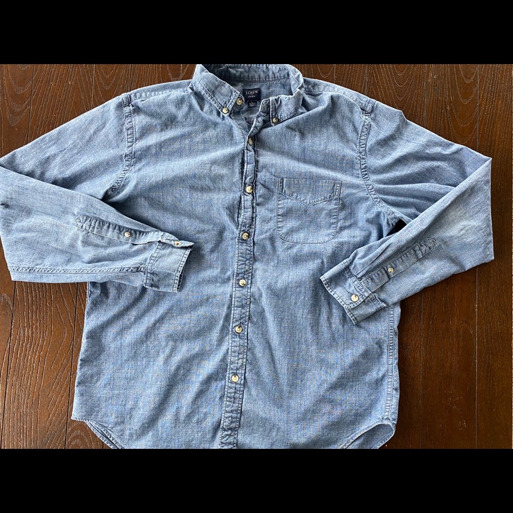 J. Crew flex chambray shirt in classic wash